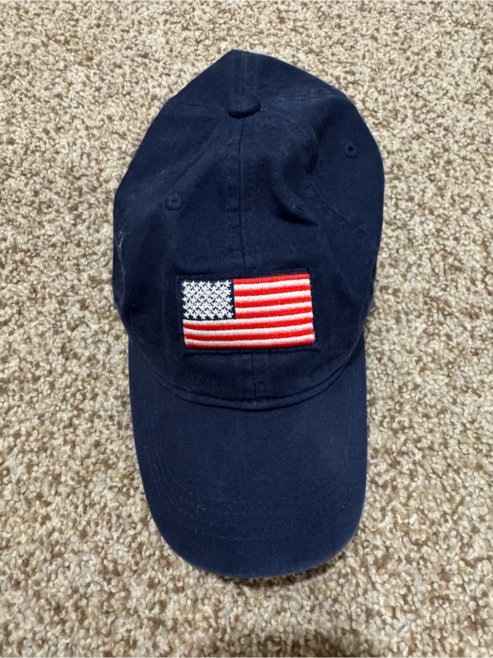 Old Navy Embroidered American Flag Baseball Cap - Navy